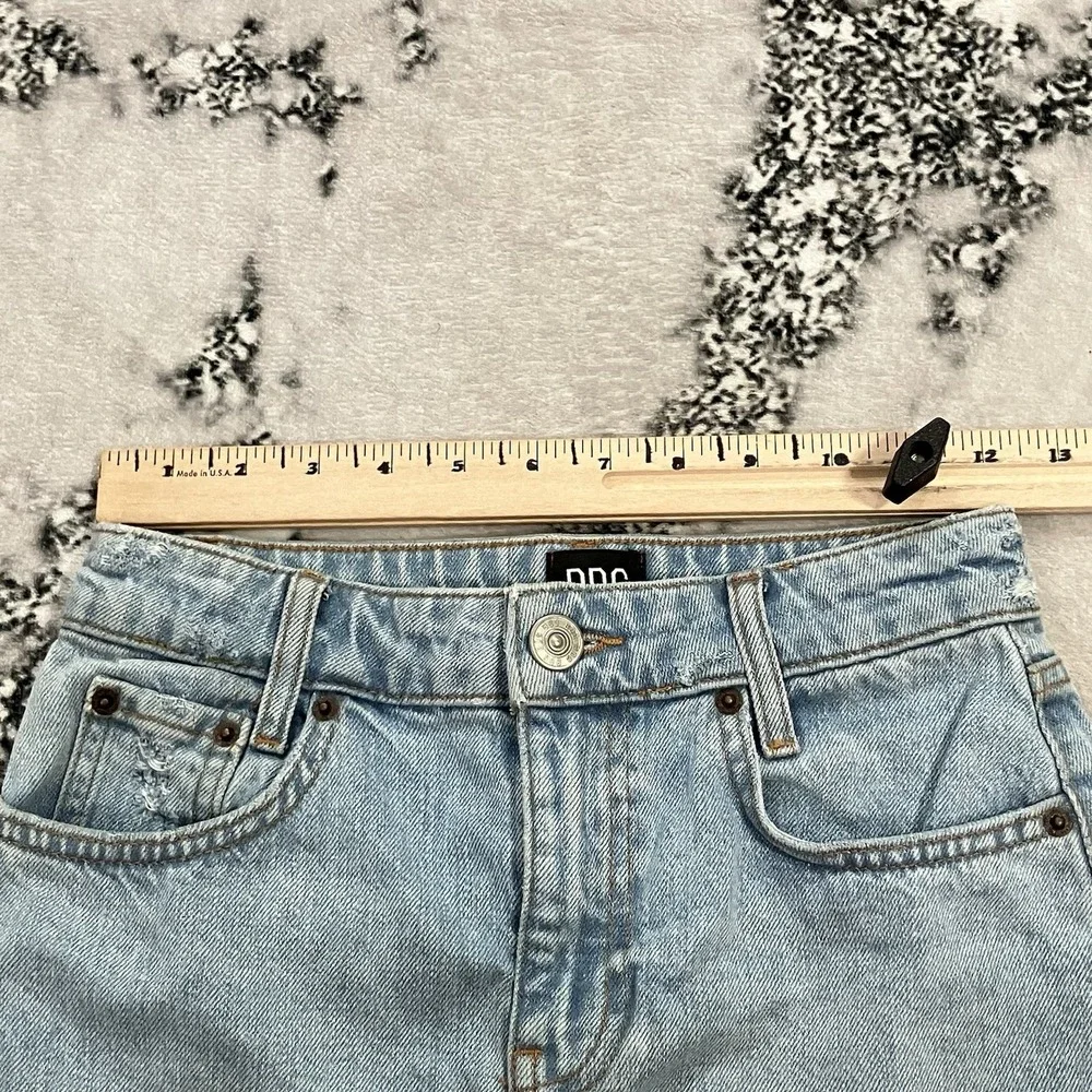 BDG Urban Outfitters Denim Mini Skirt Womens Size XS Raw Hem High Rise